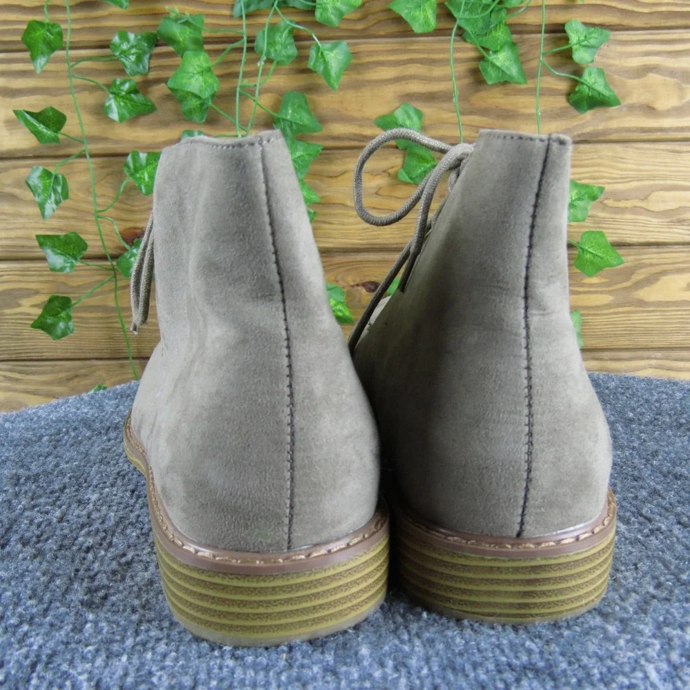Old Navy Taupe‎ Fabric Desert Chukka Boots Lace Up Casual Classic Comfort Men 10